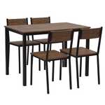 Ensemble Table + 4 Chaises Bois MDF (70 x 75 x 110 cm) Ensemble Table + 4 Chaises Bois MDF (70 x 75 x 110 cm)