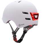Casque YOUIN avec LED avant et arrière couleur blanc Casque YOUIN avec LED avant et arrière couleur blanc