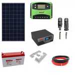 Kit Solaire 600W 12V 1000Wh/jour avec Batterie Gel