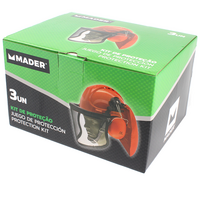 Casque + visière + casque 3 unités