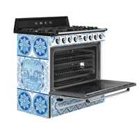 Cuisinière Collection Majolica 90cm, Electrique + Gaz