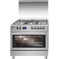 Cuisine SVAN SVK9561FX Inox But/Nat 90cm 5 feux. Four à gaz