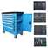 Carro de taller KRAFT 6 cajones azul