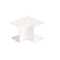 Curva salida de pared para canaleta 90 x 65 blanco